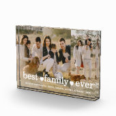 Familie Modern Eenvoudig Script Fotocollage Fotoblokken (Rechts)