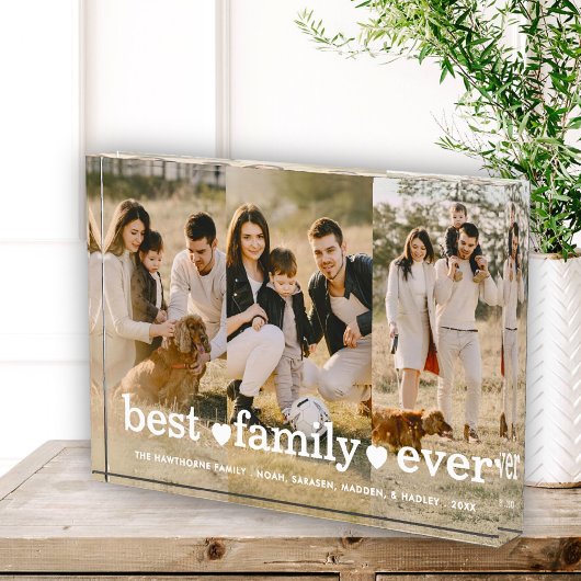 Familie Modern Eenvoudig Script Fotocollage Fotoblokken