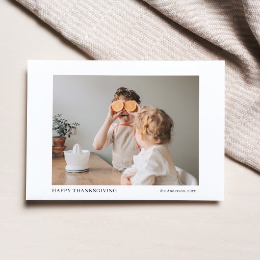 Familie Modern Foto | Happy Thanksgiving Gift Briefkaart