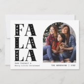 Familie Moderne Boog Foto Kerstmis Feestdagenkaart (Voorkant)