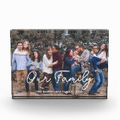 Familie Moderne Eenvoudige Script Typografie Foto (Voorkant)