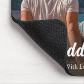 Familie Moderne Foto Papa en Ik Custom Muismat (Hoek)