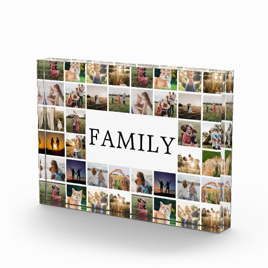 Familie Moderne Minimalistische Foto Grid Collage (Rechts)