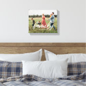 Familie Moderne typografie overlay foto Canvas Afdruk (Insitu (Slaapkamer))