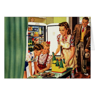  familie, moeder met Kinder, snacks in de keuken