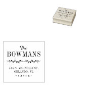 Familie Monogram Adres Stempel (Gestempeld)