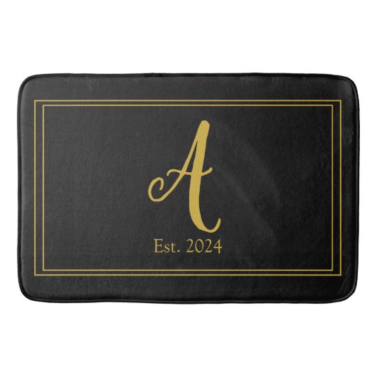Familie Monogram Badmat (Voorkant)