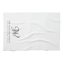 Familie Monogram Elegant Script Keuken