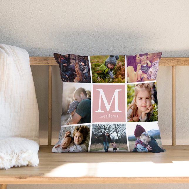 Familie Monogram Foto Kussen (Creator heeft geüpload)