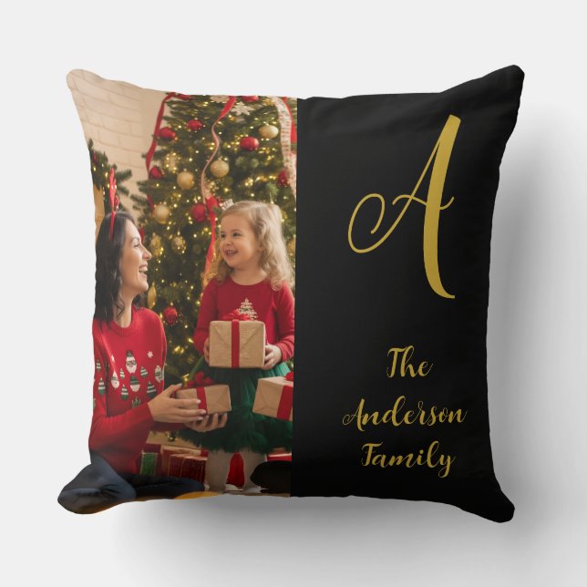 Familie Monogram  Kussen (Voorkant)