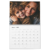 Familie Monogram Naam Foto Kalender (Mar 2027)