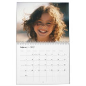 Familie Monogram Naam Foto Kalender (Feb 2027)