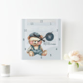 Familie Monogram Naam Muur Klok (Huis)