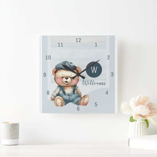 Familie Monogram Naam Muur Klok (Huis)