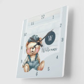 Familie Monogram Naam Muur Klok (Hoek)