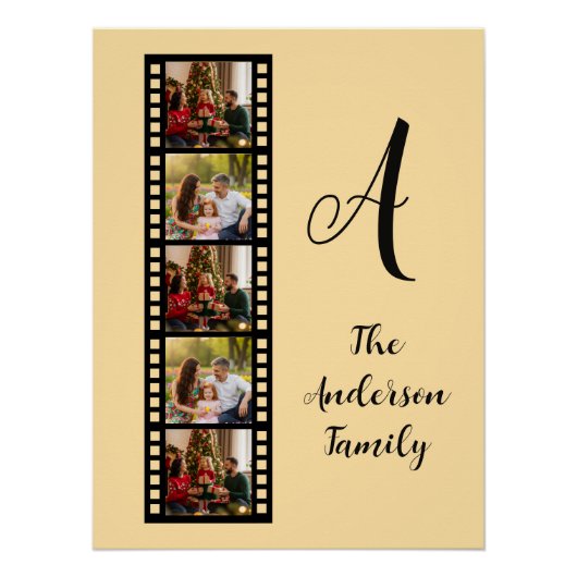 Familie Monogram Perfect Poster (Voorkant)