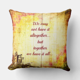 Familie Monogrammed Land Chique ontwerp Kussen