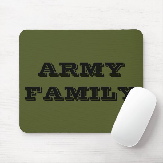 Familie Mousepad Army Muismat (Met muis)