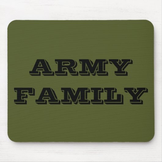 Familie Mousepad Army Muismat (Voorkant)