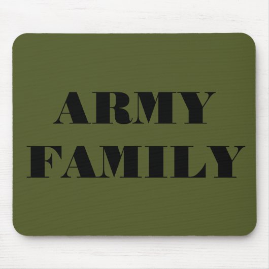 Familie Mousepad Army Muismat (Voorkant)