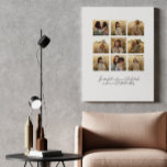 Familie multi foto hart citaat elegant stijlvol canvas afdruk<br><div class="desc">Familie script elegante multi foto citaat "Het is niet wat we hebben in het leven,  maar wie we hebben in het leven dat er toe doet" verjaardag,  kerst,  moederdag home decor cadeau.</div>