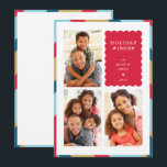 FAMILIE MULTI FOTO moderne minimale geometrische r Feestdagenkaart<br><div class="desc">door kat massard >>> WWW.SIMPLYSWEETPAPERIE.COM<<< An elegant card design featuring quote that you can change yourself! White geometric border on the backside, giving you the opportunity to handwrite a personal message or place a full portrait photo. NOTE >> Neem contact met me op kat@simplysweetpaperie.com als je hulp nodig hebt om...</div>