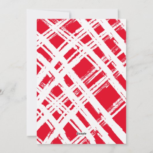 FAMILIE MULTI FOTO traditionele vrolijke kerst roo Feestdagenkaart (Achterkant)