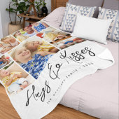 Familie Multi Fotocollage Knuffels & Kussen Fleece Deken