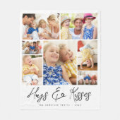 Familie Multi Fotocollage Knuffels & Kussen Fleece Deken (Voorkant)