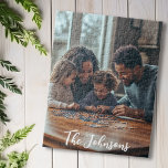 Familie Nacht Gepersonaliseerde foto cadeau Legpuzzel<br><div class="desc">Dit ontwerp kan op het gebied worden gepersonaliseerd dat door de foto en/of tekst te veranderen wordt verstrekt. Of het kan worden aangepast door te klikken deze Sjabloon personaliseert en dan de klik te kiezen om verdere optie aan te passen en de kleur van de achtergrond te schrappen of te...</div>