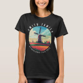 Familie Nederland Trip windmolen Vacature T-shirt (Voorkant)