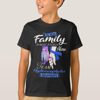 Familie Niemand vecht alleen Team Hydrocephalus Oo T-shirt