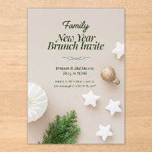Familie Nieuwjaarsbrunch Uitnodiging 2026 