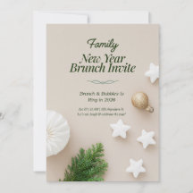 Familie Nieuwjaarsbrunch Uitnodiging 2026 