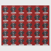 Familie of bedrijf Schattige Grote Deen Cadeaupapier (Vlak)