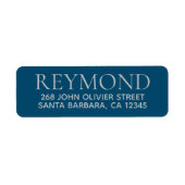 Familie- of bedrijfsnaam / achternaam etiket (Voorkant)