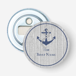 Familie of bootnaam Navy Anker Touw Nautilus  Button Flesopener