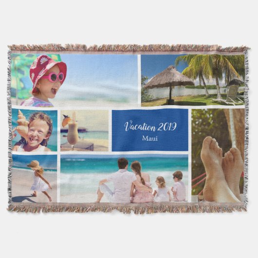 Familie of paarse vakantie 7 Foto Keepomwille, bla Deken (Voorkant)