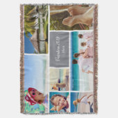 Familie of paarse vakantie 7 Foto Keepomwille, gri Deken (Voorkant Verticaal)