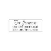 Familie of Professionele Adres van de Terugkeer Zelfinktende Stempel (Design)