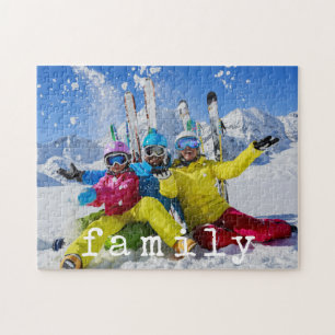 FAMILIE of Uw Titel Uw Fotofotografie White Legpuzzel