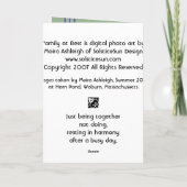 Familie onbeweeglijk kaart (Achterkant)