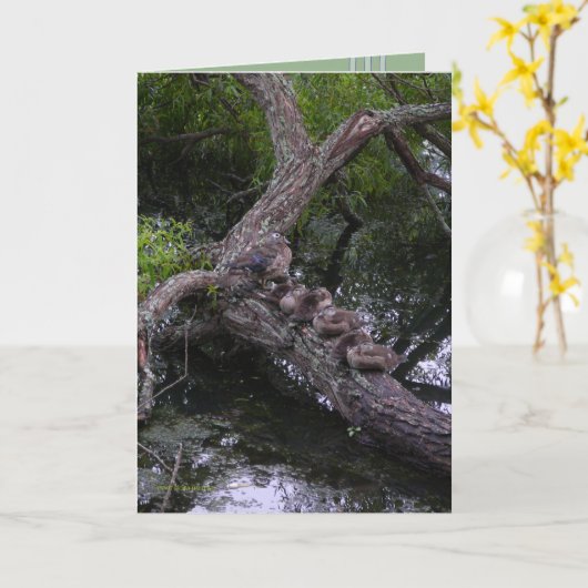 Familie onbeweeglijk kaart (Gele Bloem)