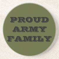 Familie onderzetter Proud Army