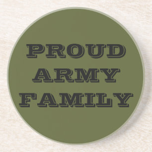 Familie onderzetter Proud Army