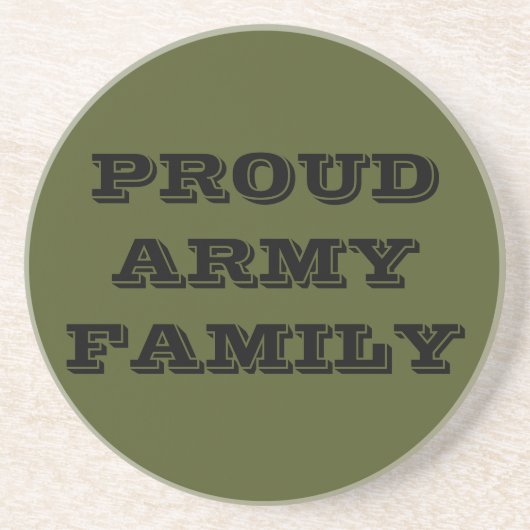 Familie onderzetter Proud Army (Voorkant)