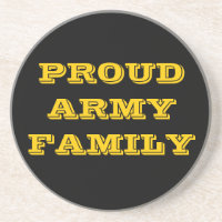 Familie onderzetter Proud Army