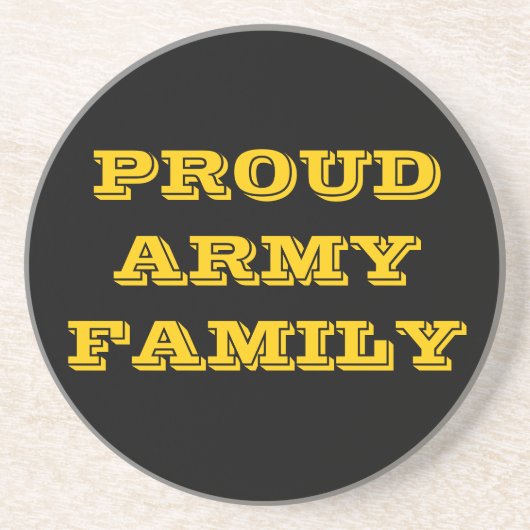 Familie onderzetter Proud Army (Voorkant)