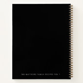 Familie ontvangt 4 Foto Recipe Collectie zwart Notitieboek (Achterkant)