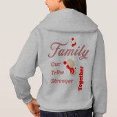 Familie: Onze stam, samen sterker Kinder T-shirts (Achterkant)
